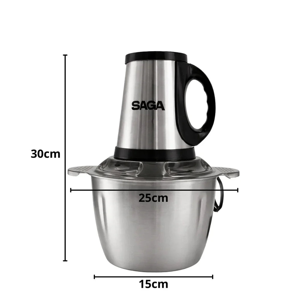 SAGA SG-2614 Food Processor with 4L Capacity and 1000W Power