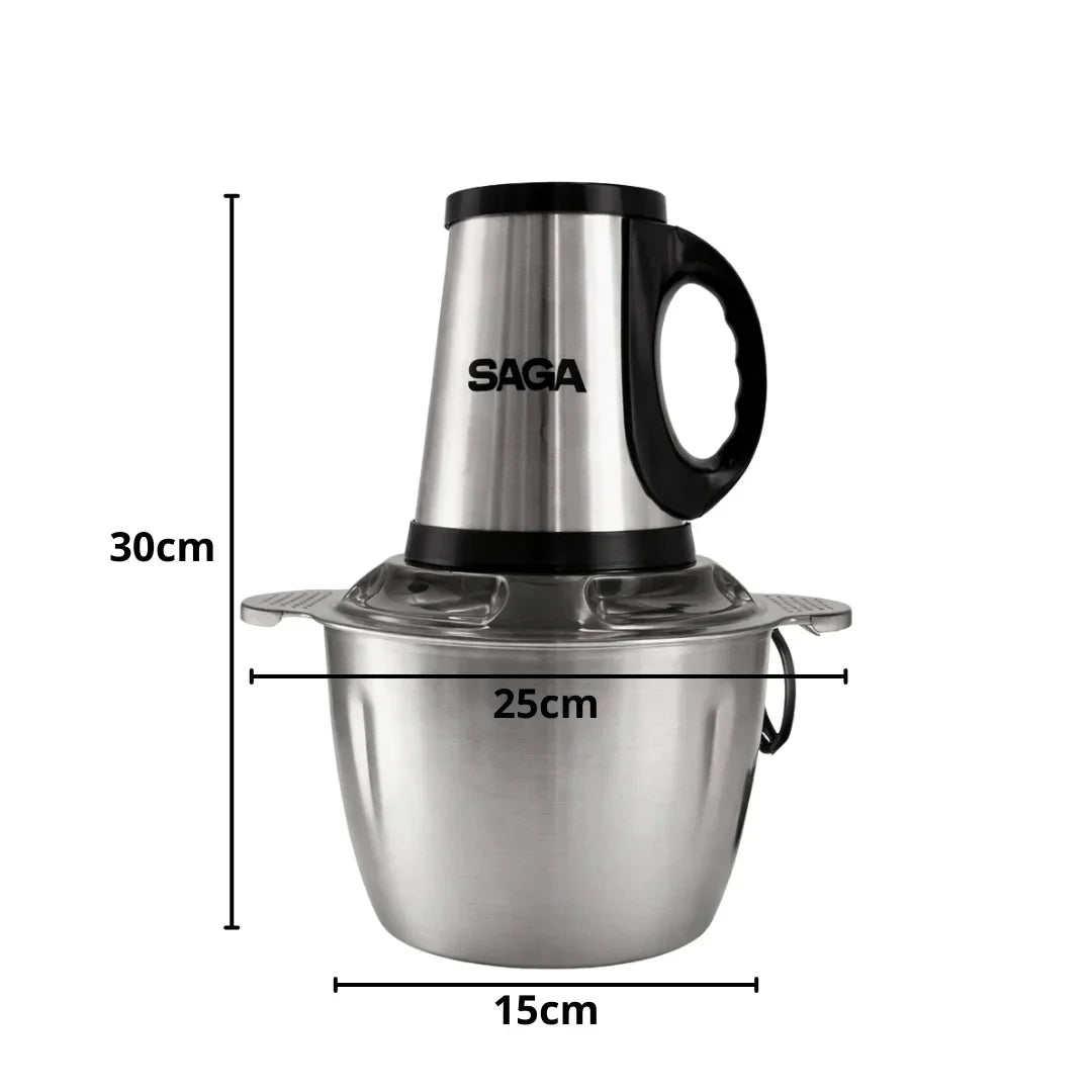 SAGA SG-2614 Food Processor with 4L Capacity and 1000W Power