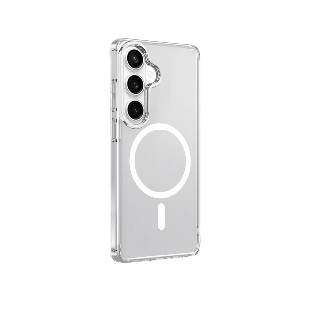 Asli Magtrox Crystal Transparent Style Hybrid MagSafe Case For Samsung S26 | Clear