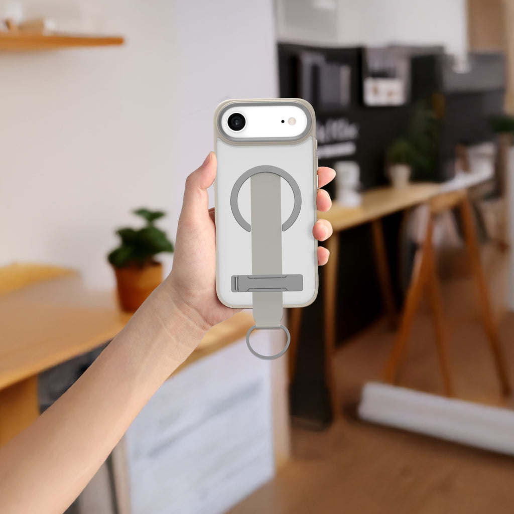 LZEL MagMatte Grip Case for iPhone Air | Titanium