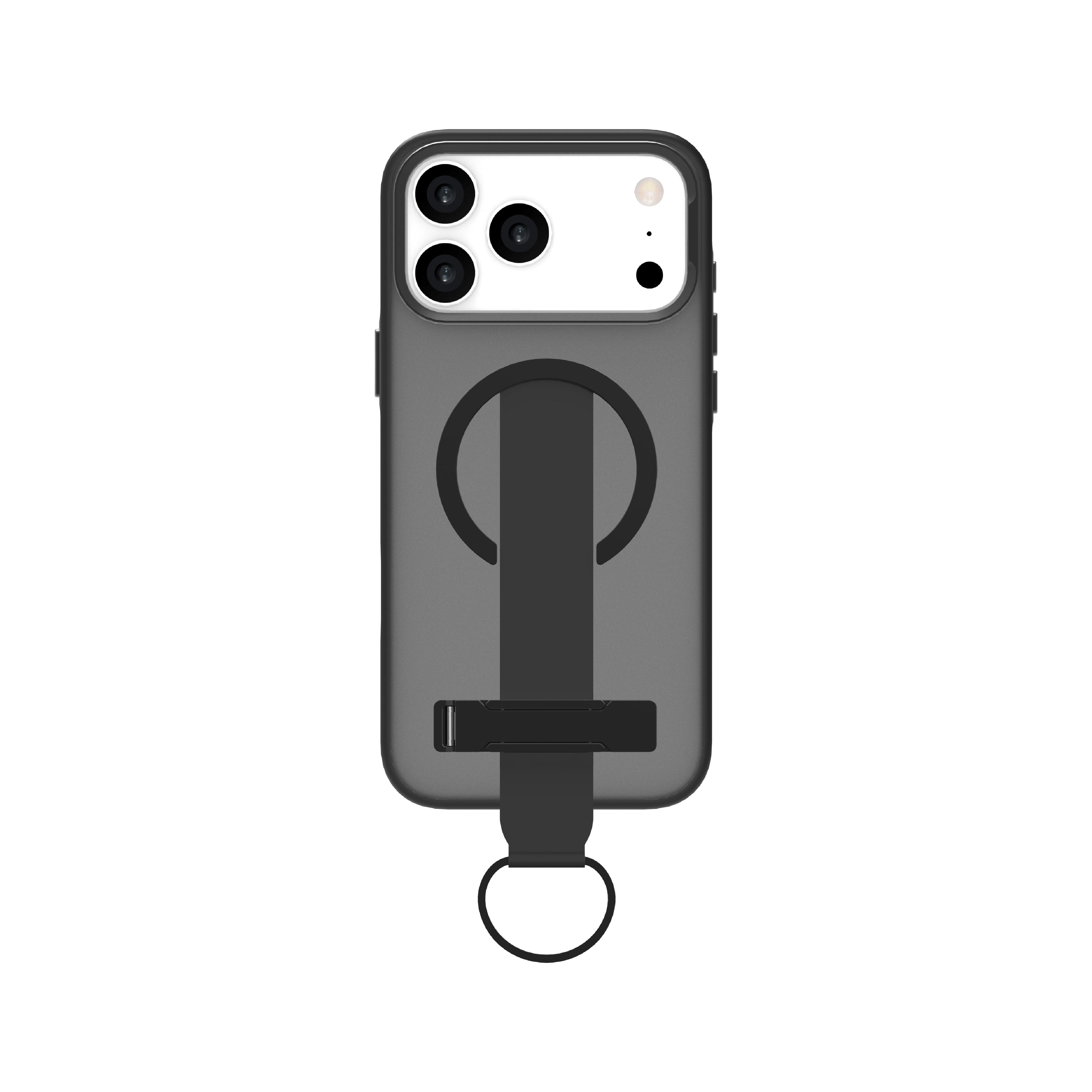 LZEL MagMatte Grip Case for iPhone 17 Pro | Black