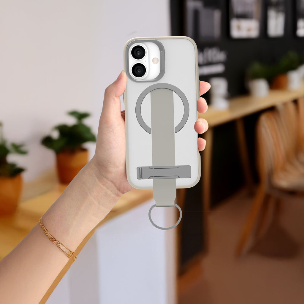 LZEL MagMatte Grip Case for iPhone 17 | Titanium
