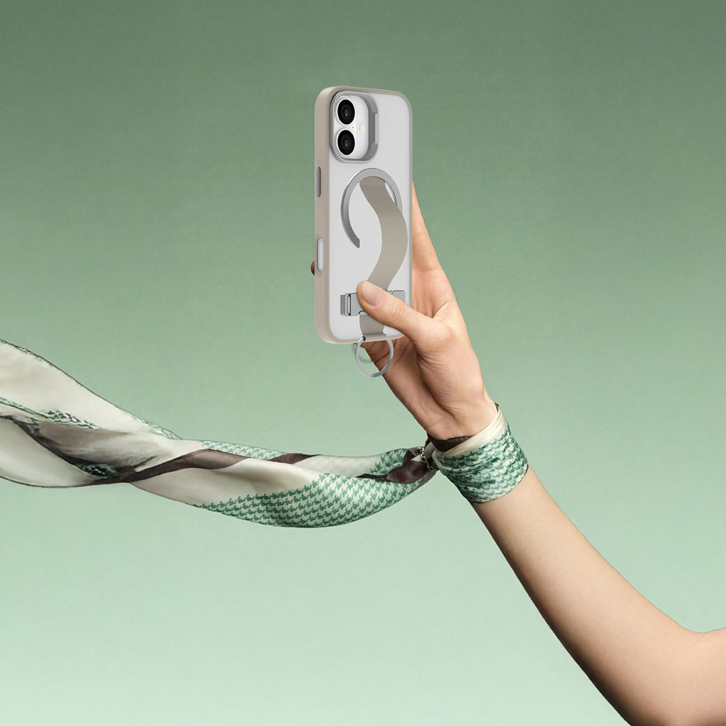 LZEL MagMatte Grip Case for iPhone 17 | Titanium