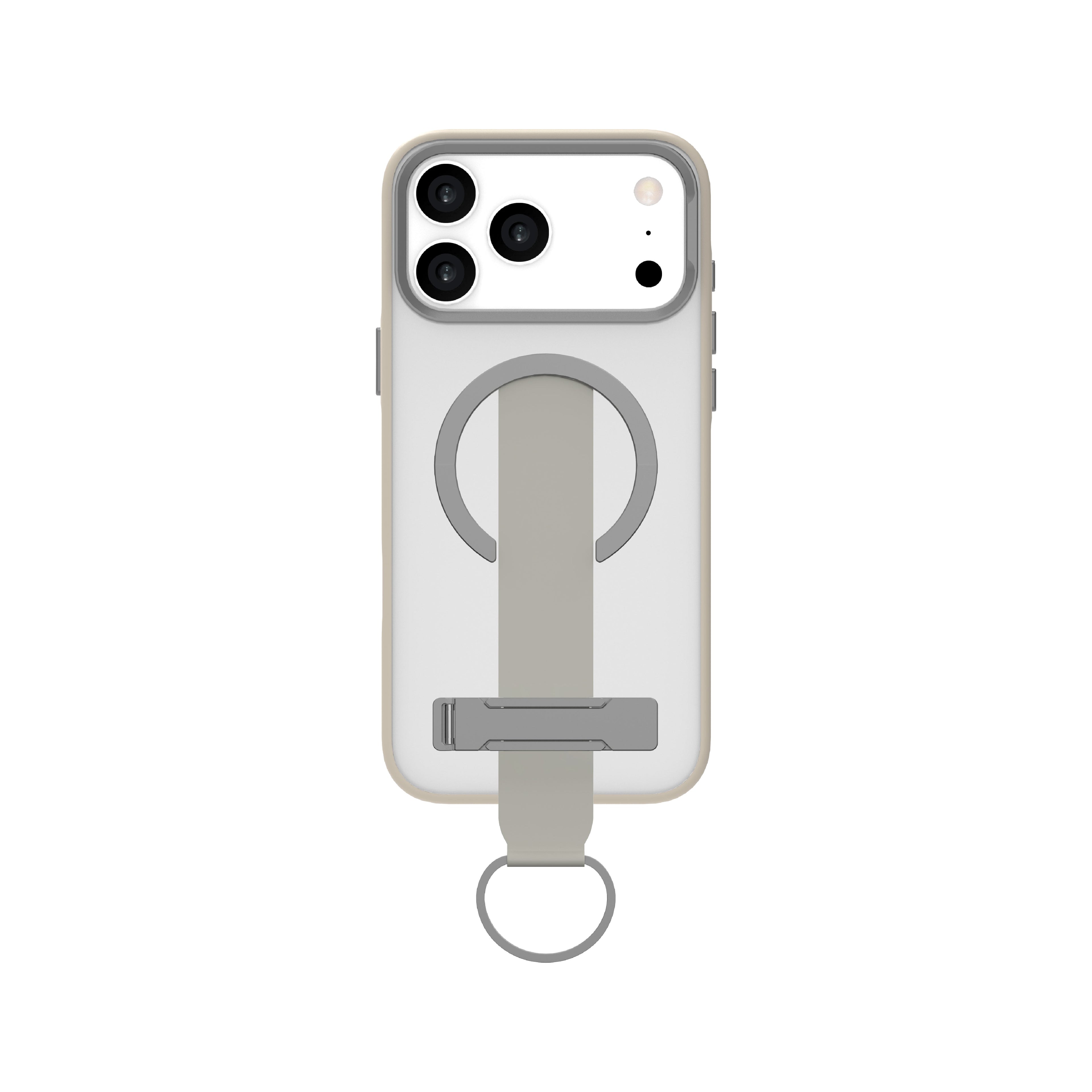 LZEL MagMatte Grip Case for iPhone 17 Pro | Titanium