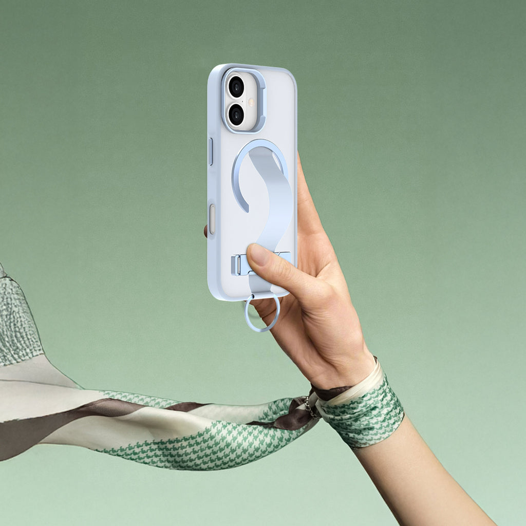 LZEL MagMatte Grip Case for iPhone 17 | Light Blue