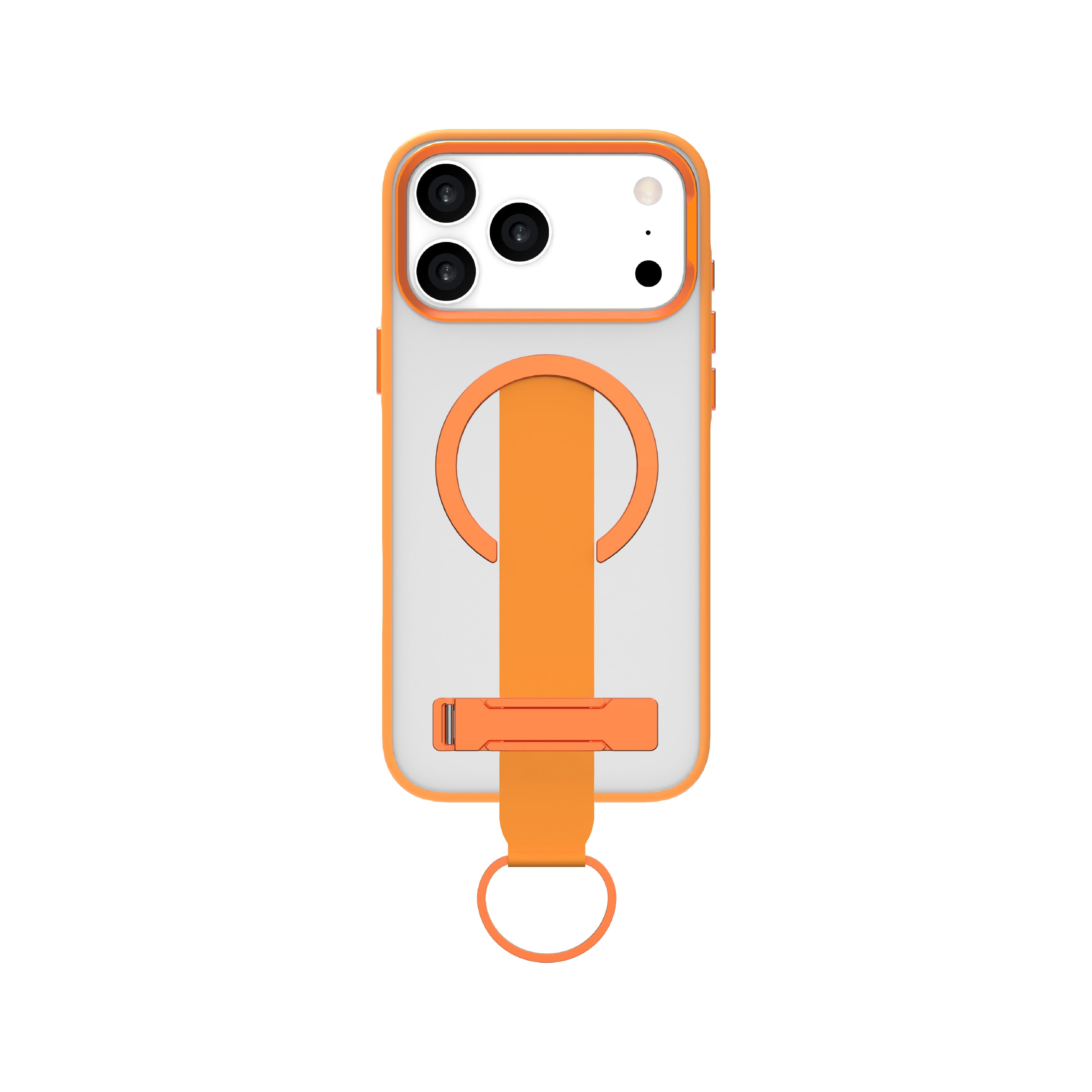 LZEL MagMatte Grip Case for iPhone 17 Pro Max | Papaya Orange