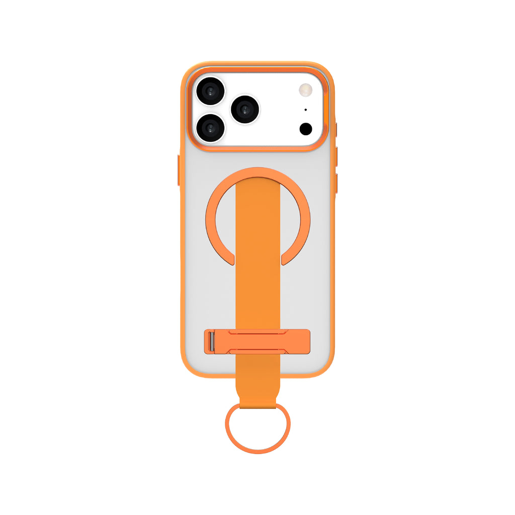 LZEL MagMatte Grip Case for iPhone 17 Pro | Papaya Orange