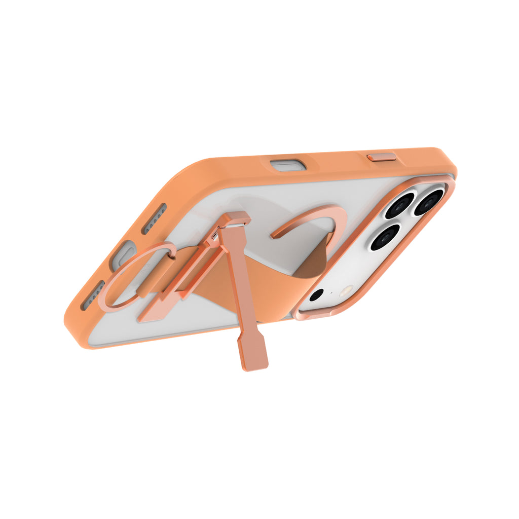 LZEL MagMatte Grip Case for iPhone 17 Pro | Papaya Orange