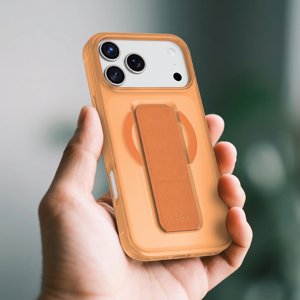 Asli Global MagTrox Gravitas MagSafe Leather Grip Case for iPhone 17 Pro
