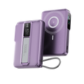 Asli Global Magcrest Flow 5-in-1 Magnetic 10000mAh PD Wireless Power Bank | Purple