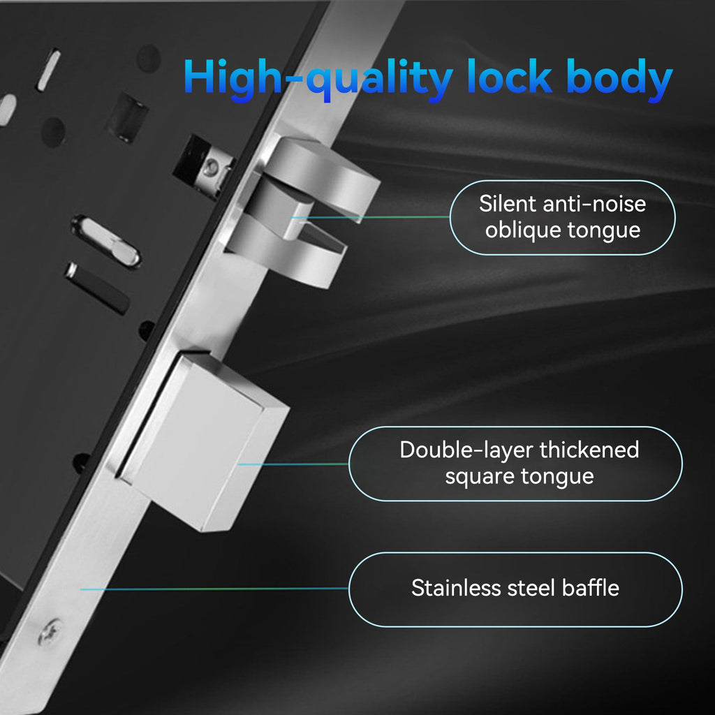 LZEL Smart Door Lock ZSN010 | 3D Facial Recognition, Fingerprint, Password, IC Card & Remote Unlock