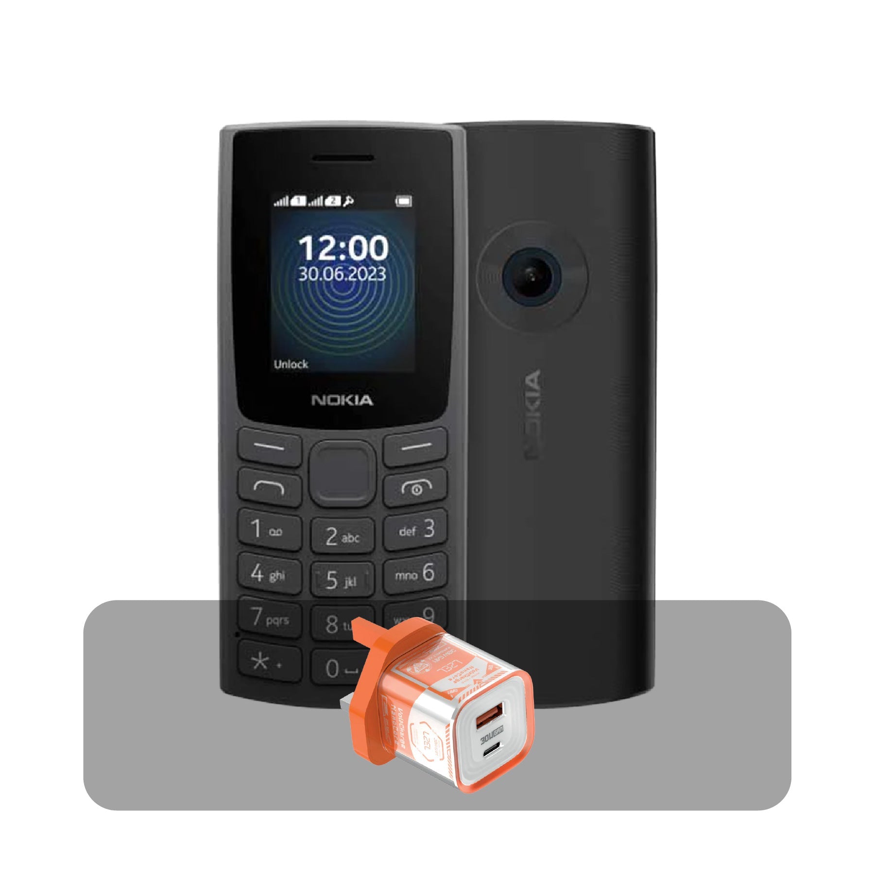 Nokia 110  Bundle Offer| Charcoal
