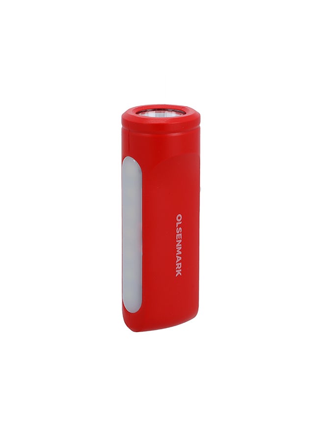 Olsenmark Rechargeable LED Torch & Light 1200mAh Battery| 1W Torch  5W LED Light