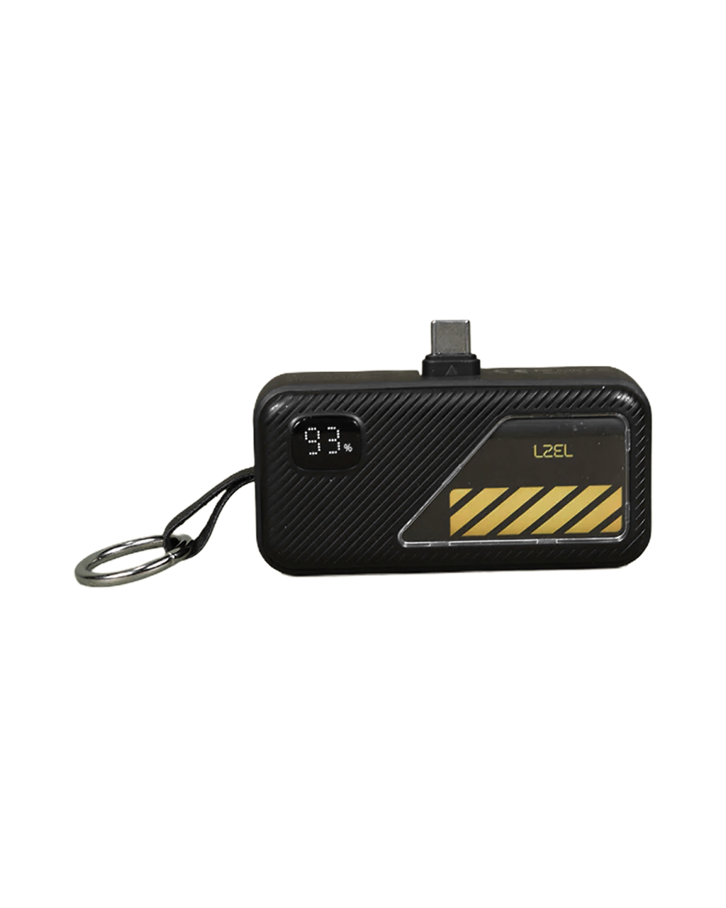 LZEL NanoFlux Charger Mini – 5,000mAh PD Type-C Power Bank with Built-in Lightning Cable | Black