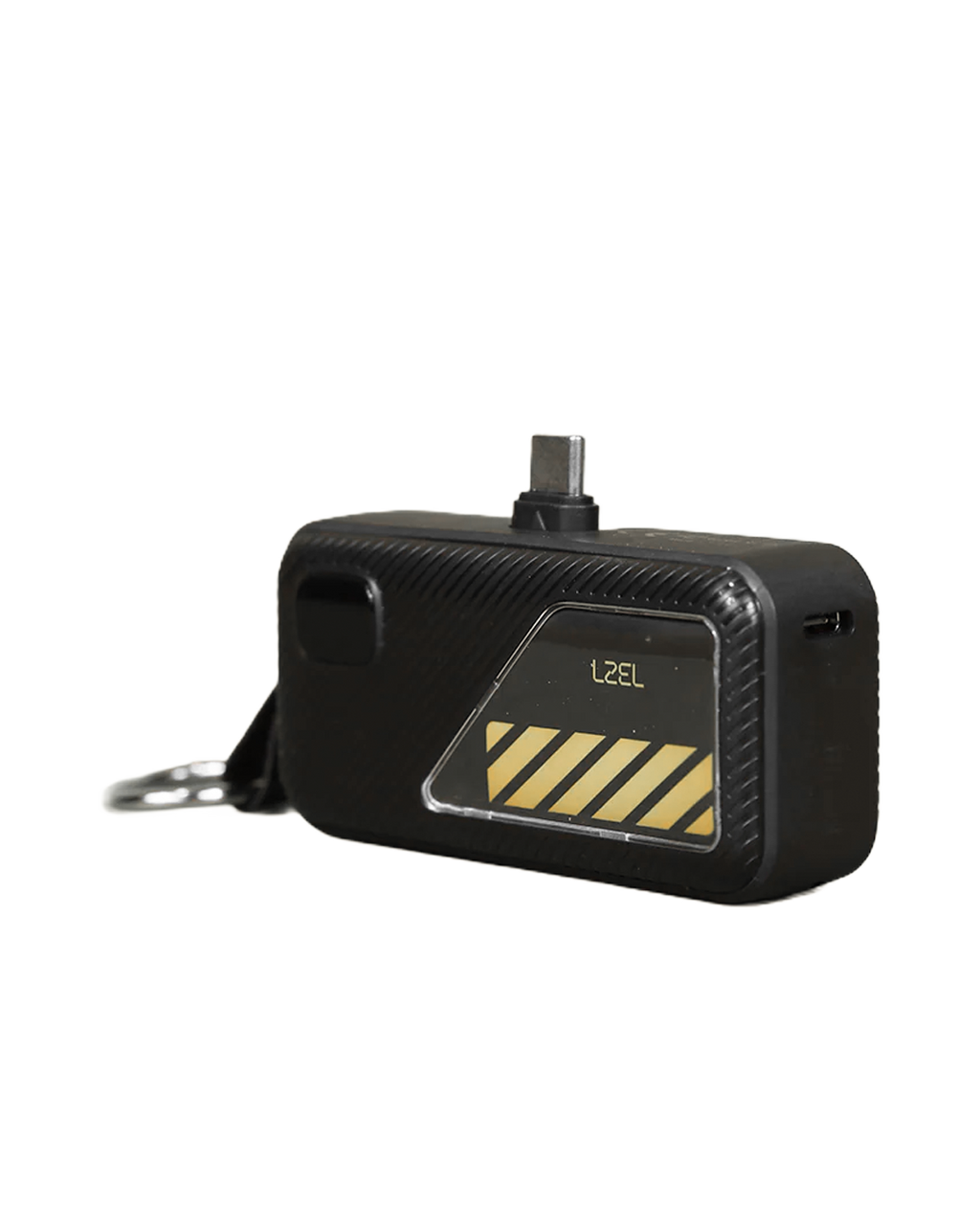 LZEL NanoFlux Charger Mini – 5,000mAh PD Type-C Power Bank with Built-in Lightning Cable | Black