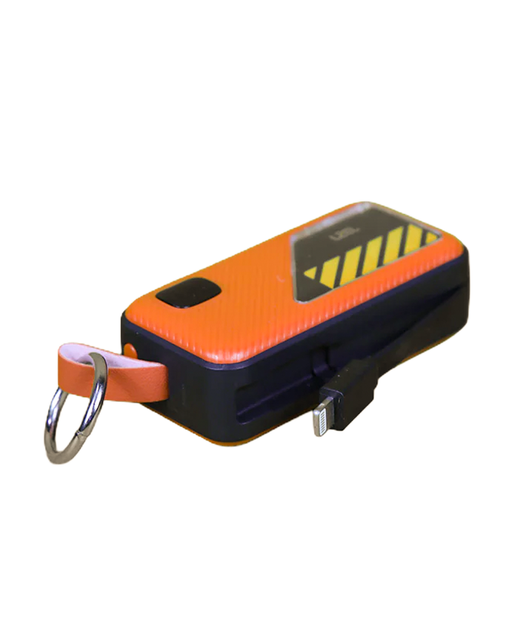 LZEL NanoFlux Charger Mini – 5,000mAh PD Type-c Power Bank with Built-in Lightning Cable | Orange