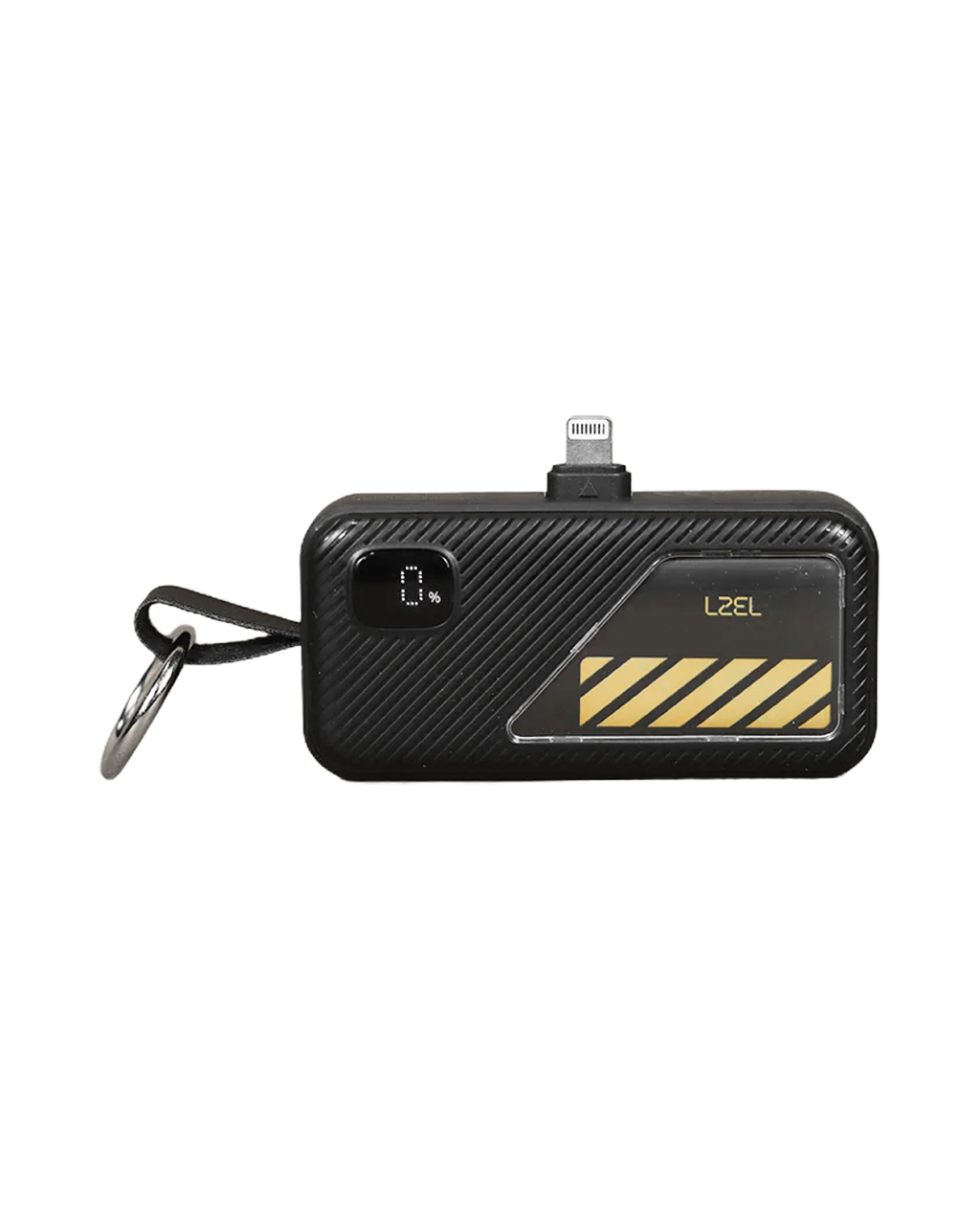 LZEL NanoFlux Charger Mini – 5,000mAh PD Lightning Power Bank with Built-in Type-C Cable | Black