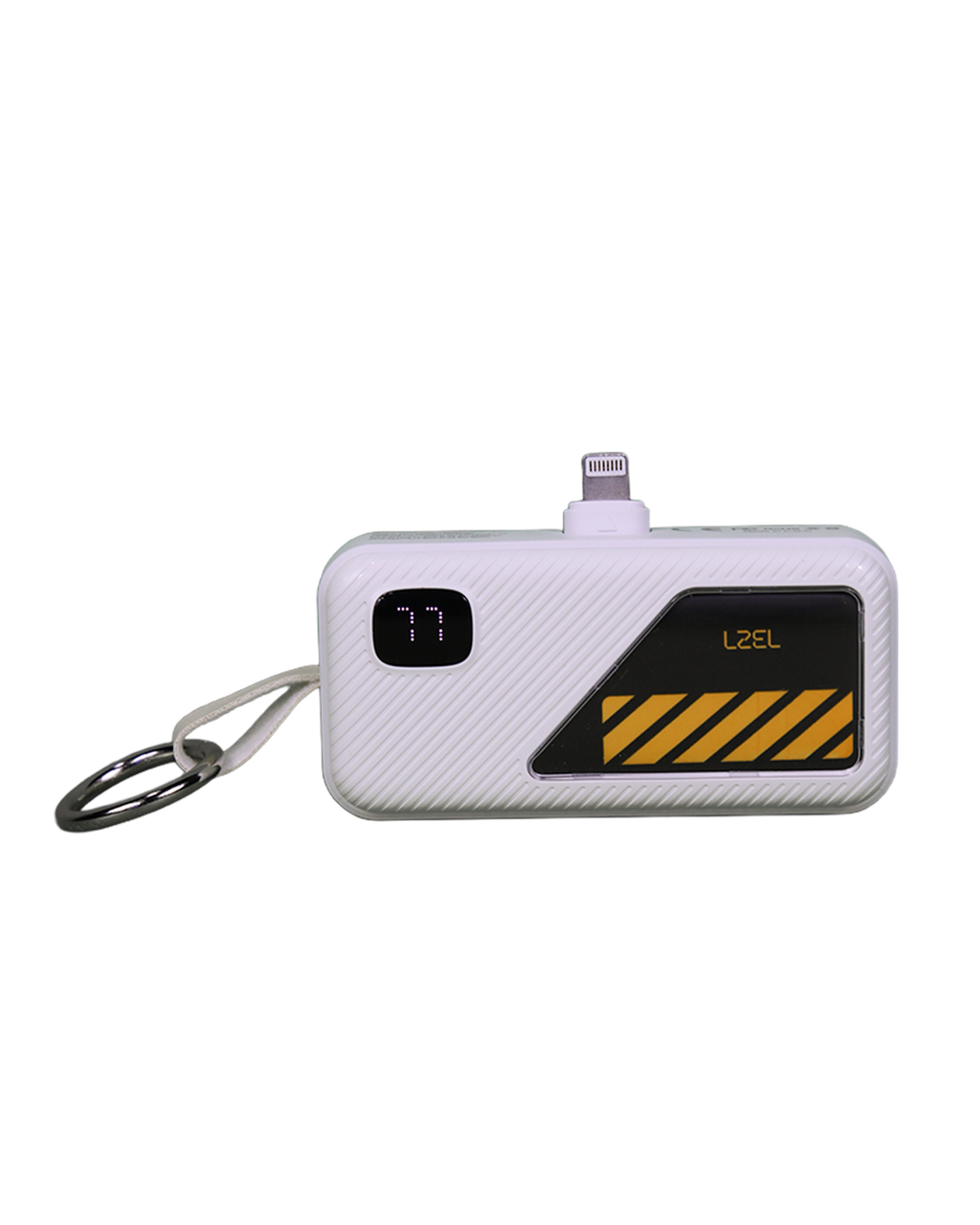 LZEL NanoFlux Charger Mini – 5,000mAh PD Lightning Power Bank with Built-in Type-C Cable