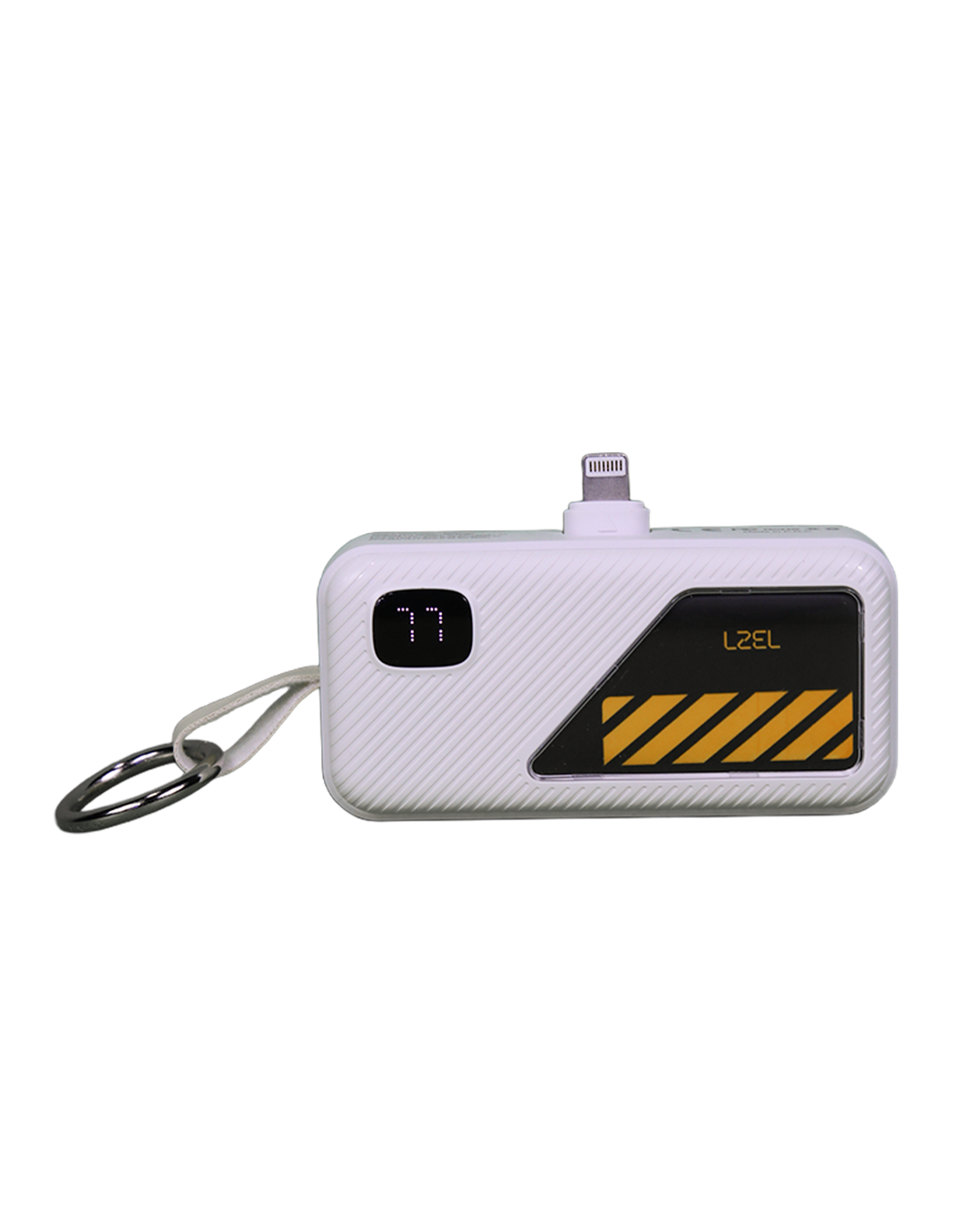 LZEL NanoFlux Charger Mini – 5,000mAh PD Lightning Power Bank with Built-in Type-C Cable