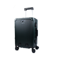 90 Percent 4 Wheels ABS Aluminum Frame 20 Inch Suitcase | Black
