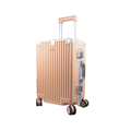 90 Percent 4 Wheels ABS Aluminum Frame 20 Inch Suitcase | Rose Pink