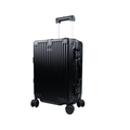 90 Percent 4 Wheels ABS Aluminum Frame 24 Inch Suitcase | Black