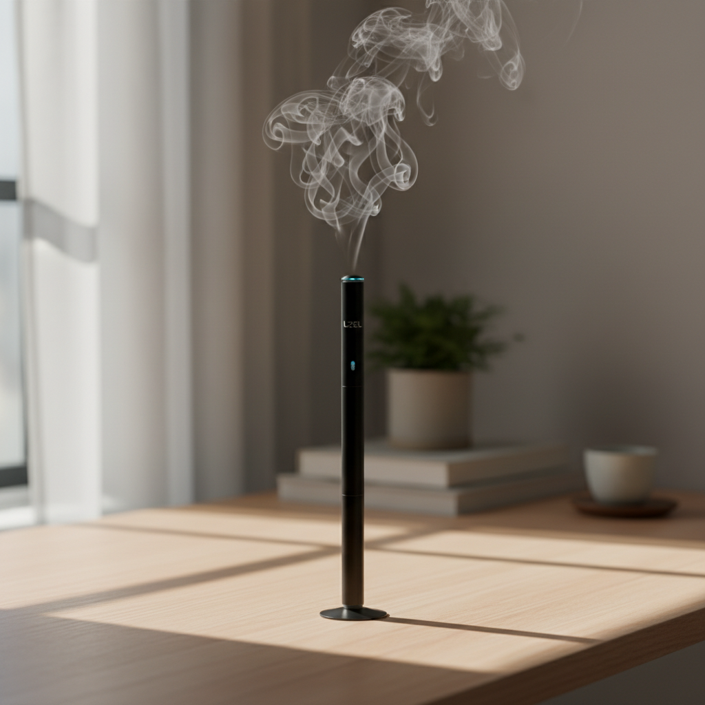 LZEL Aroma Diffuser Aromavista Serenity Prestige Scent Diffuser Waterless Nebulizer Aroma Diffuser, 2000sqft | Black