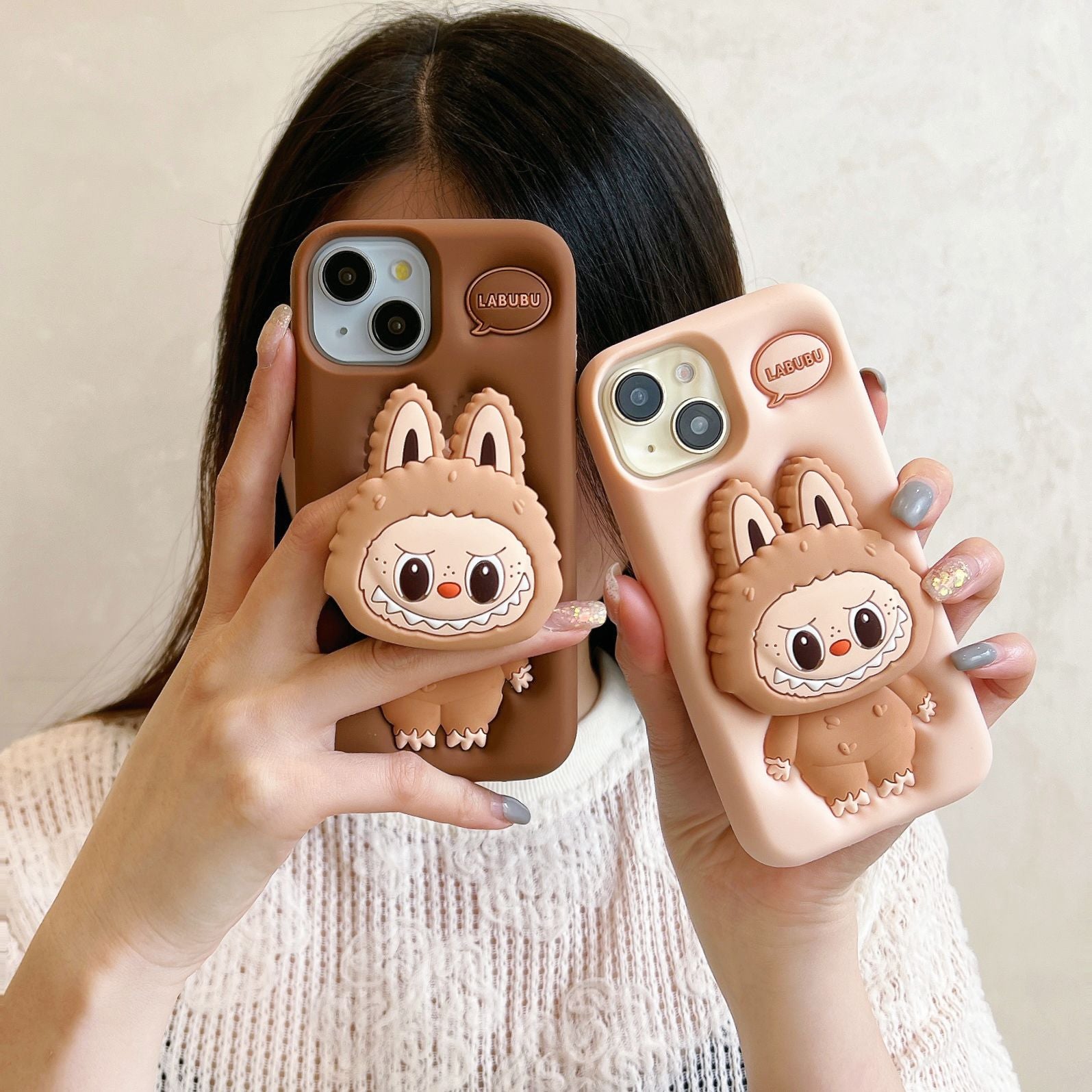 Cute Face Doll Case for iPhone 15 | Mixed Colors