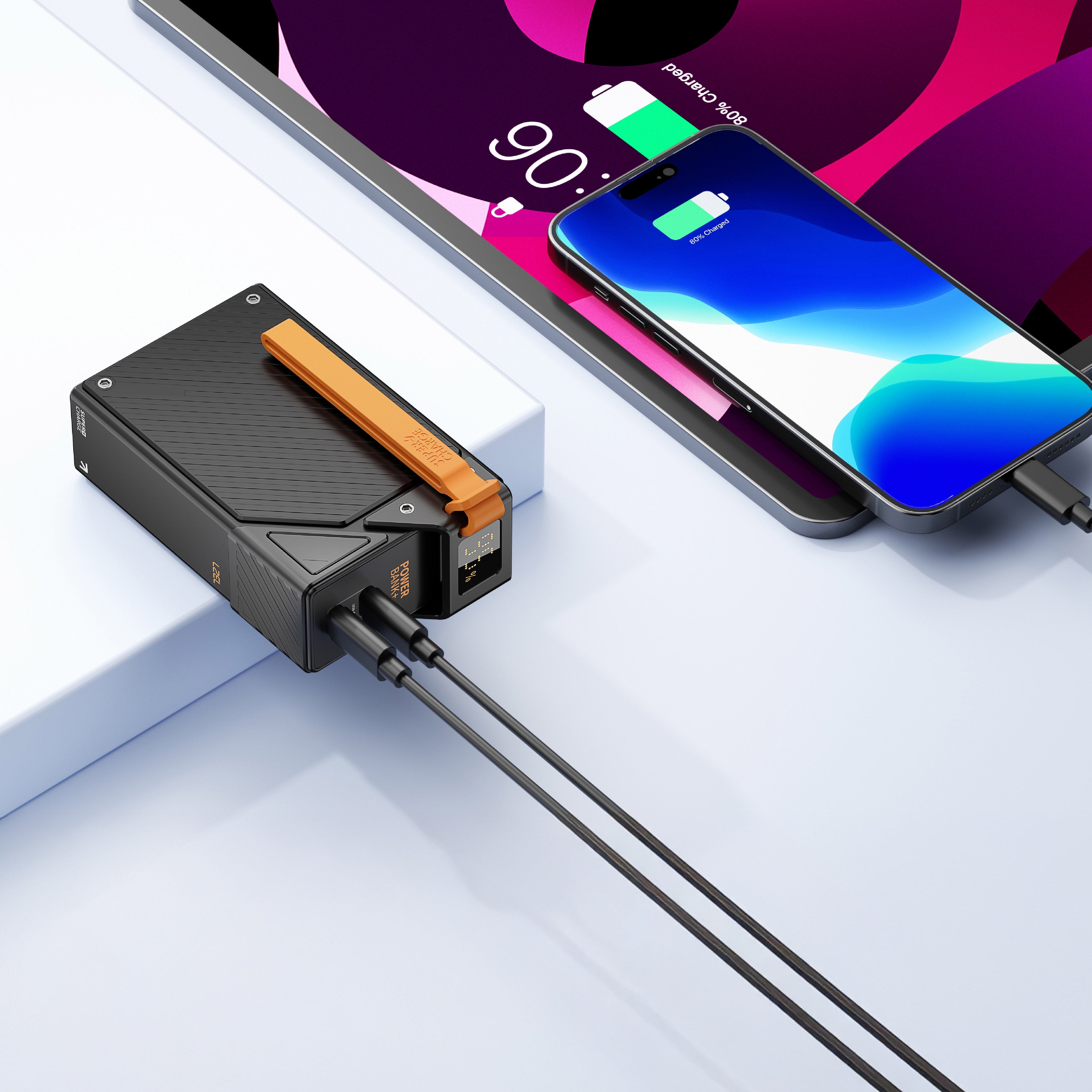 LZEL ZenoFlex UltraCore 20 20000mAh PD Fast Charging Power Bank 65W Output / 40W Input | Black