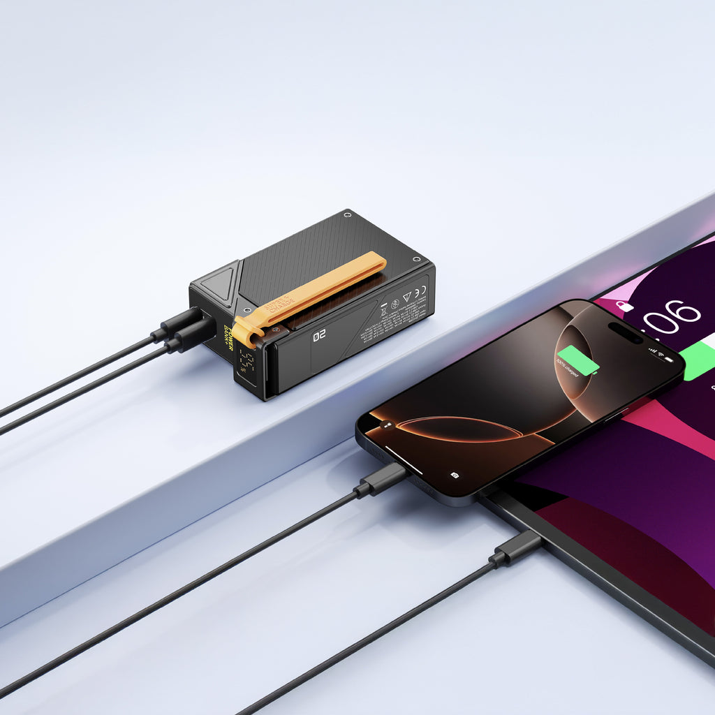LZEL ZenoFlex UltraCore 20 20000mAh PD Fast Charging Power Bank 65W Output / 40W Input | Black