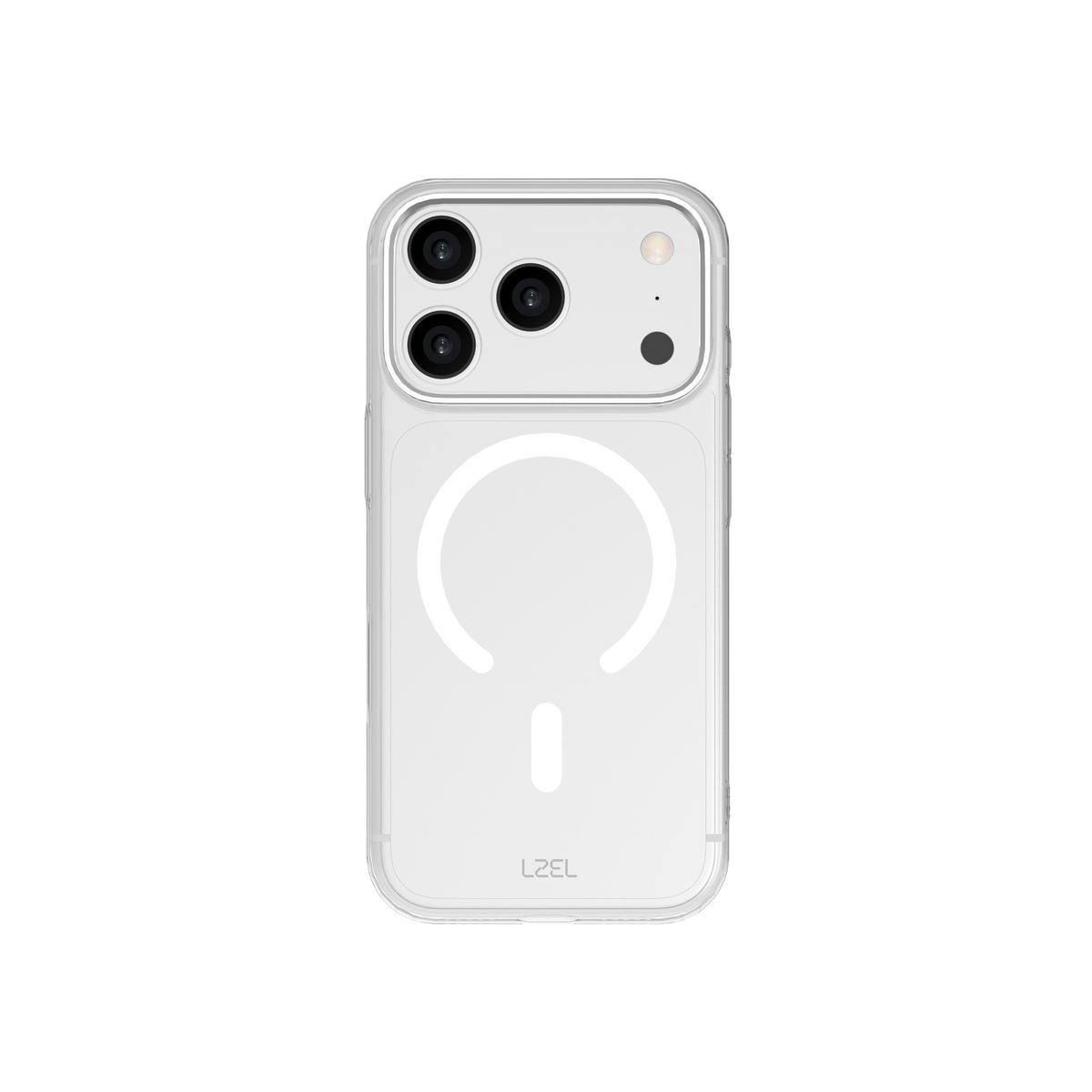 LZEL CLEARSHIELD MAG Crystal Clear MagSafe Case for iPhone 18 Pro & 18 Pro Max | White