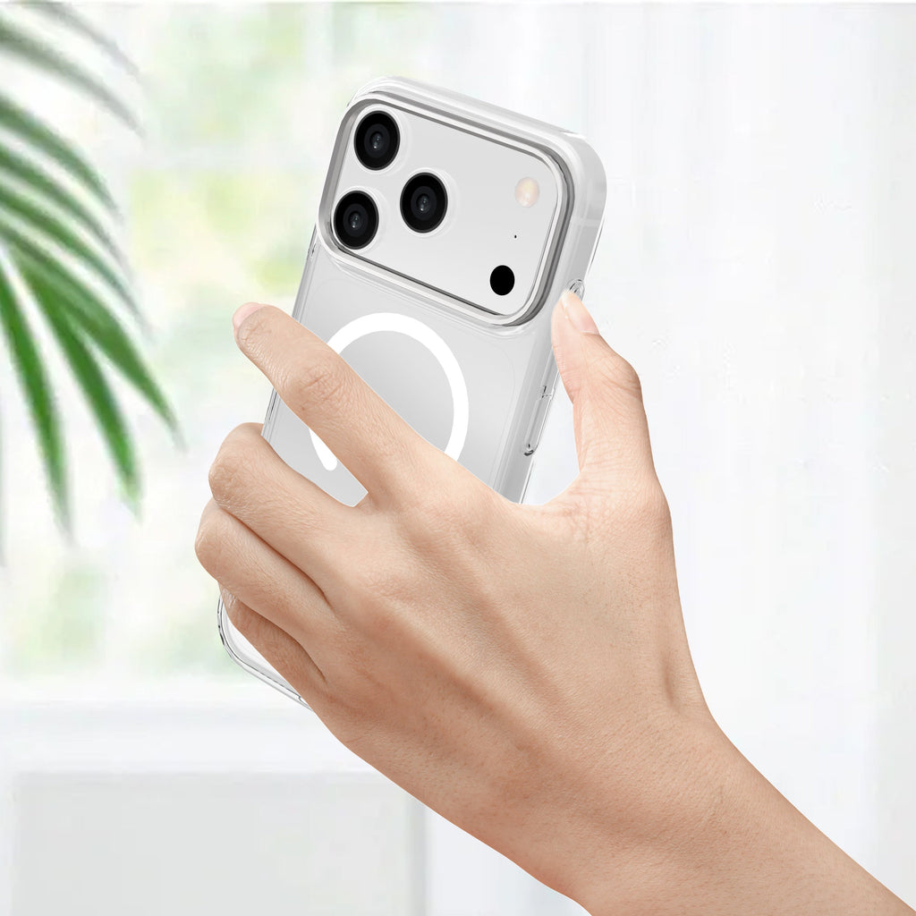 LZEL CLEARSHIELD MAG Crystal Clear MagSafe Case for iPhone 18 Pro & 18 Pro Max | White