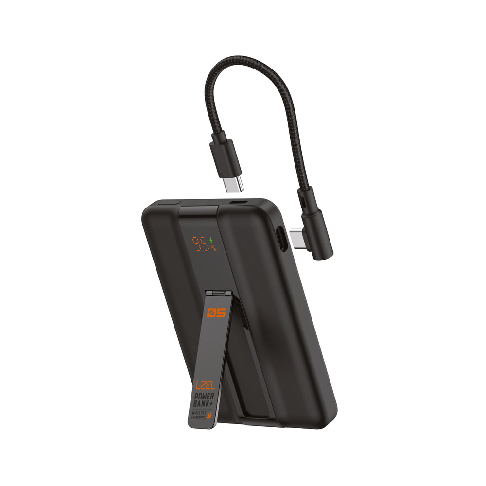 LZEL ZenoFlex MaxCharge 5000mAh Wireless Charging Power Bank â 20W Wired Output / 18W Input (15W Wireless)