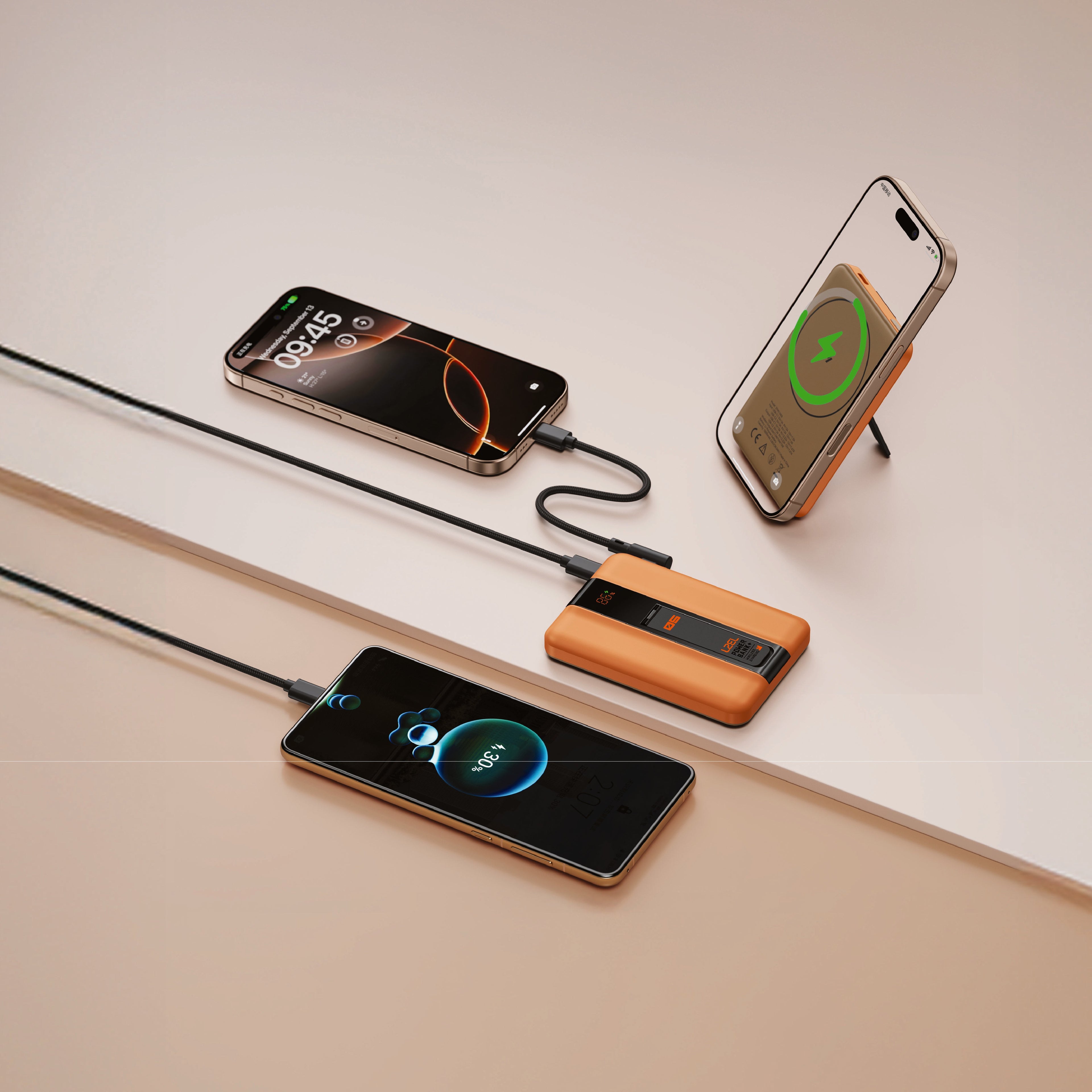 LZEL ZenoFlex MaxCharge 5000mAh Wireless Charging Power Bank â 20W Wired Output / 18W Input (15W Wireless)