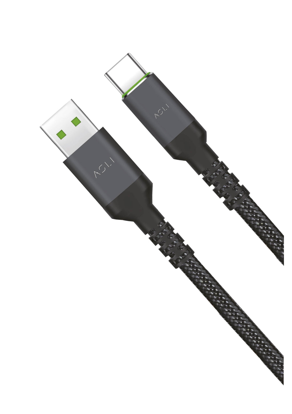 Asli Global Power Wire Prime USB-A to USB-C 1M|Black