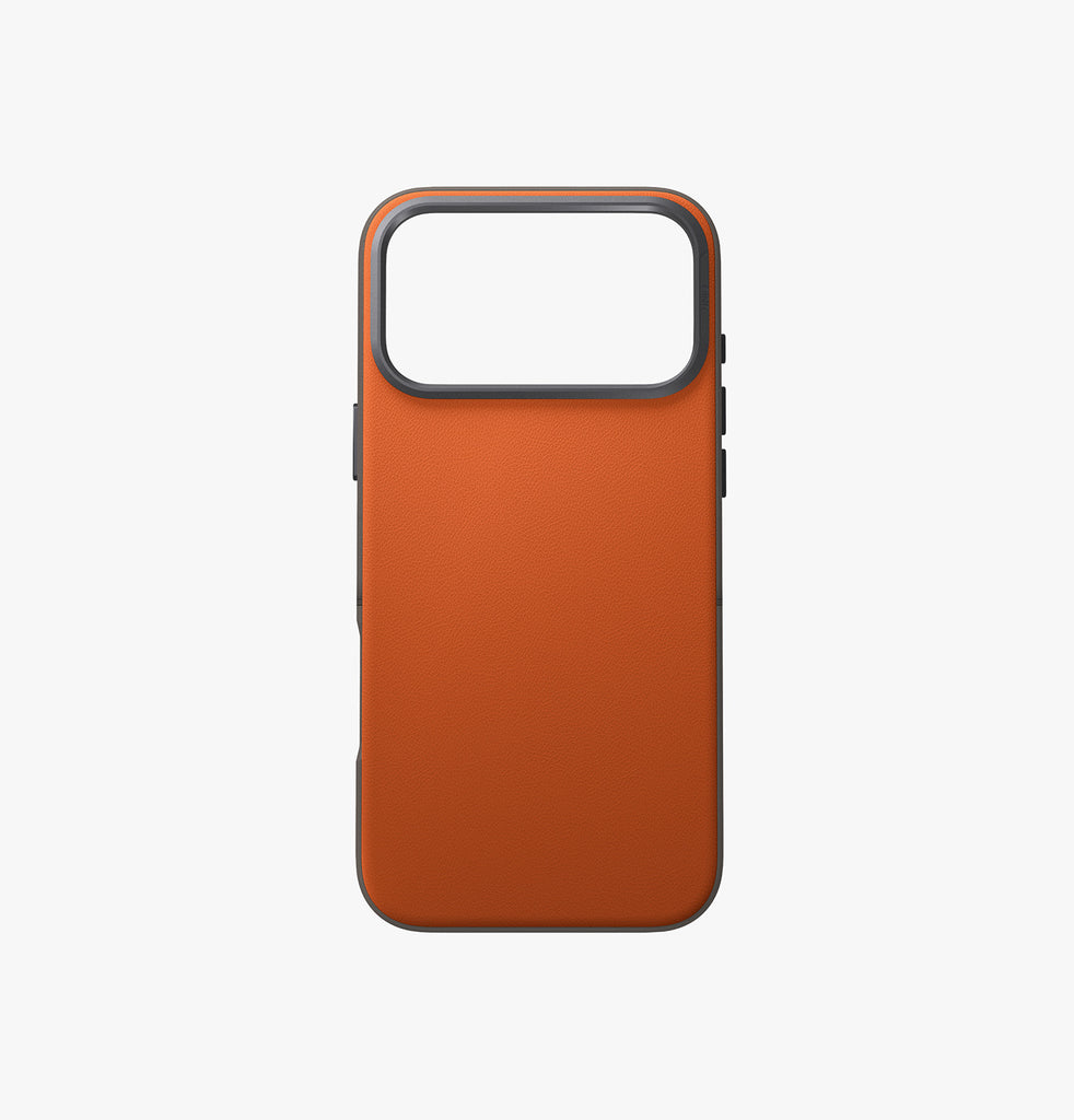 Uniq Hybrid Lyden MagSafe Case for iPhone 17 Pro | Flame Orange/Flint Gray