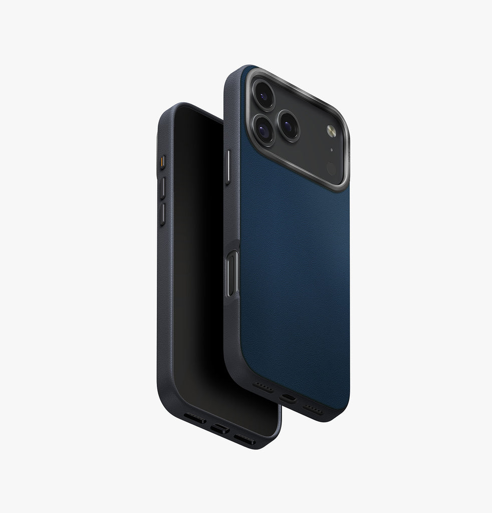 Uniq Hybrid Lyden MagSafe Case for iPhone 17 Pro | Steel Blue/Charcoal