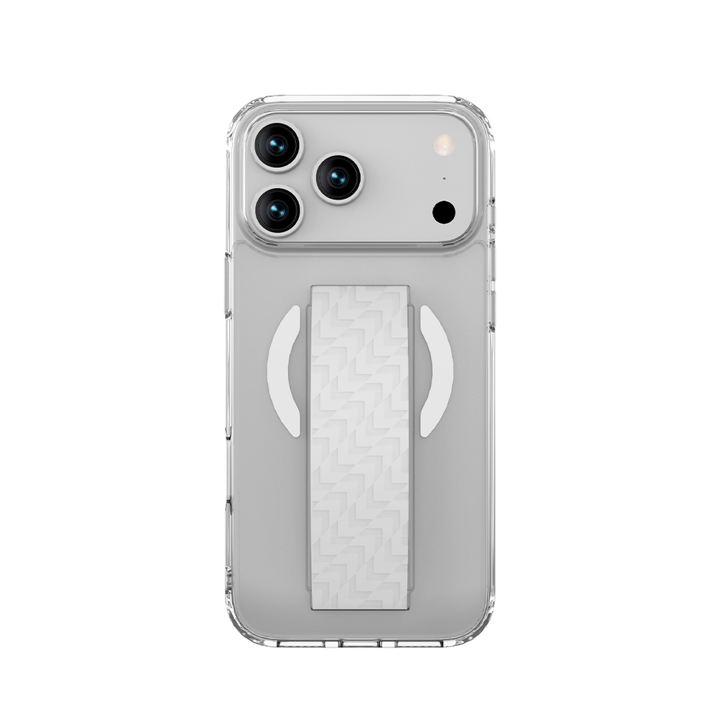 LZEL MagNexa Grip MagSafe Case for iPhone 17 Pro | White