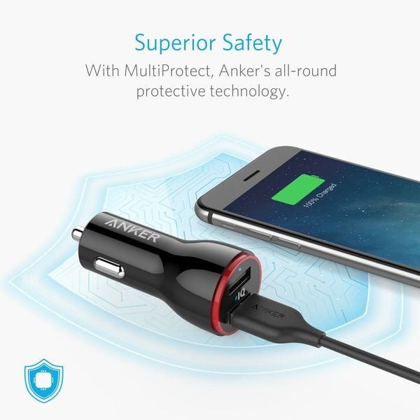 Anker Power Drive 2 Ports 24W | Black