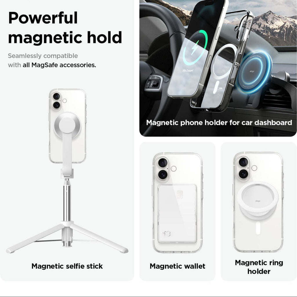 Asli Global Gravitas iPhone 16 Plus Clear Mag MagSafe Slim Case|Transparent