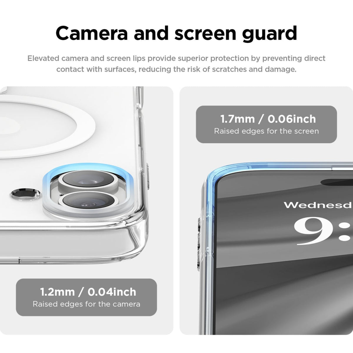 Asli Global Gravitas iPhone 16 Plus Clear Mag MagSafe Slim Case|Transparent