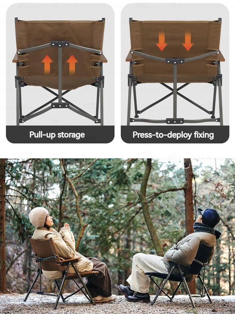 Naturehike Nightfall L04 Quick-Opening Folding Chair | Dark Coffee