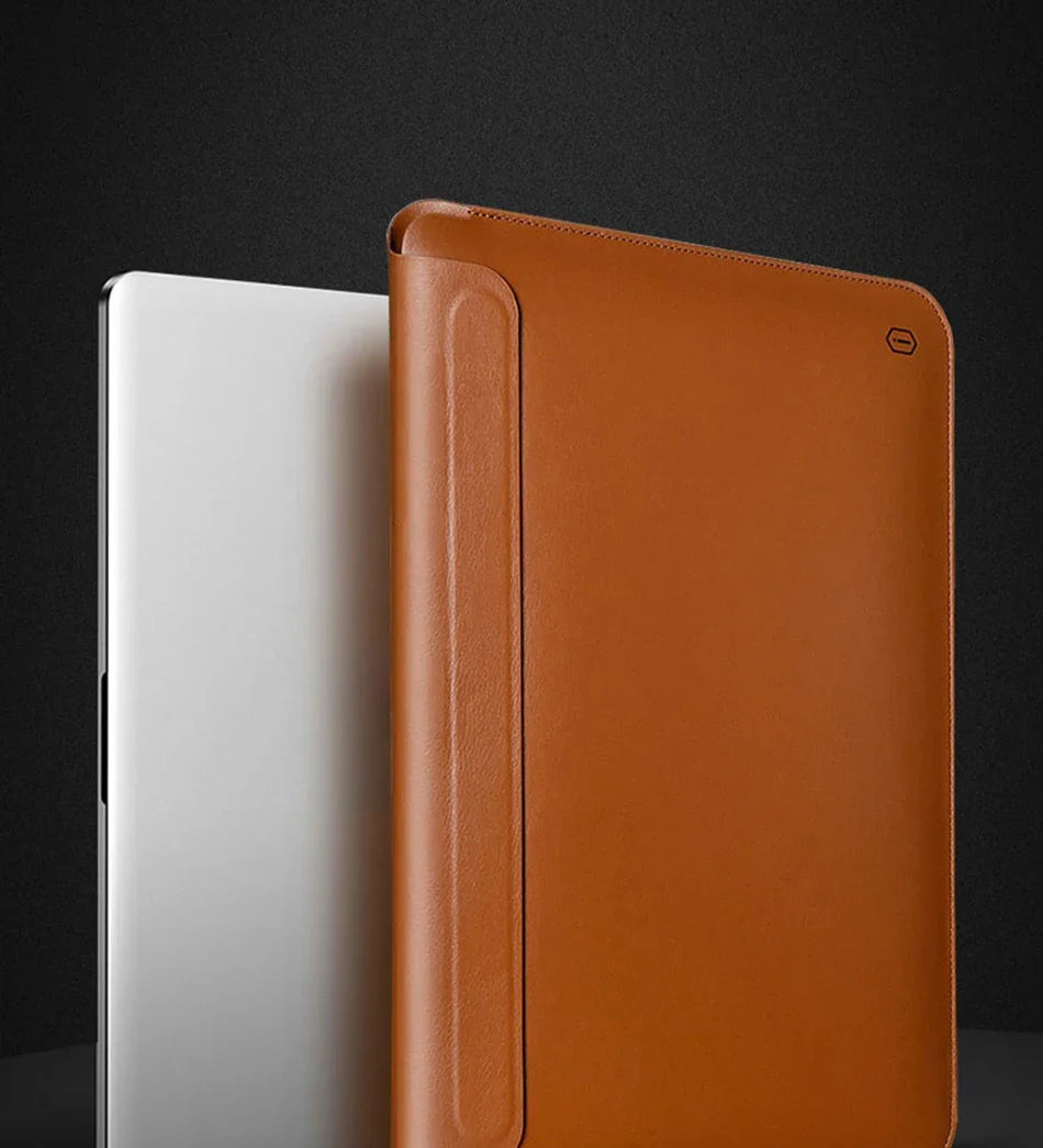 Wiwu Genuine Leather Sleeve For Mac 12 And Laptop | Navy Blue