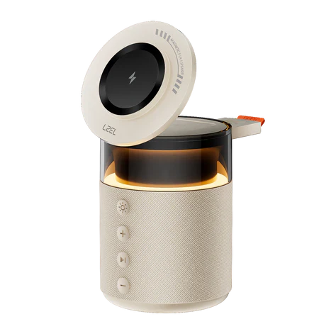 LZEL SonicGlow Pulse â€“ Wireless Charger & Bluetooth Speaker