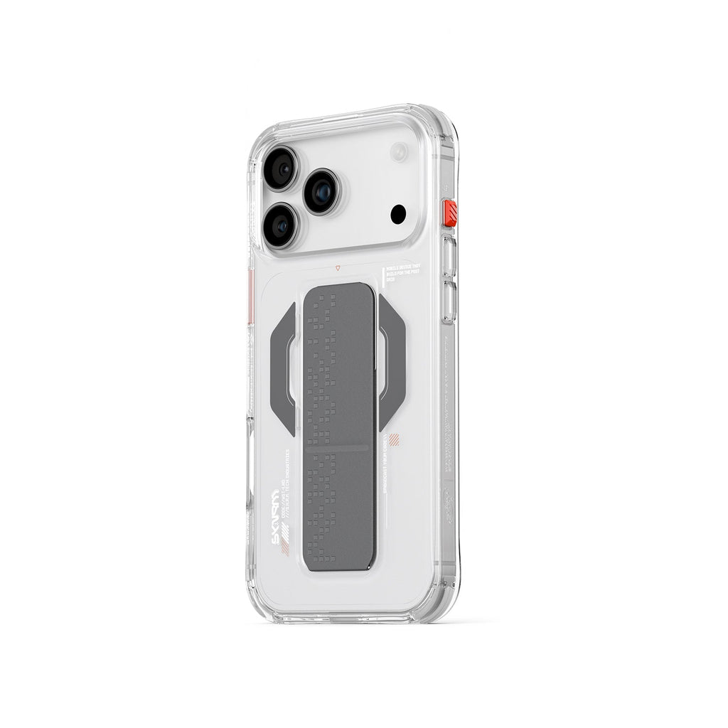 SkinArma Haxa MagSafe Grip Case for iPhone 17 Pro | Clear