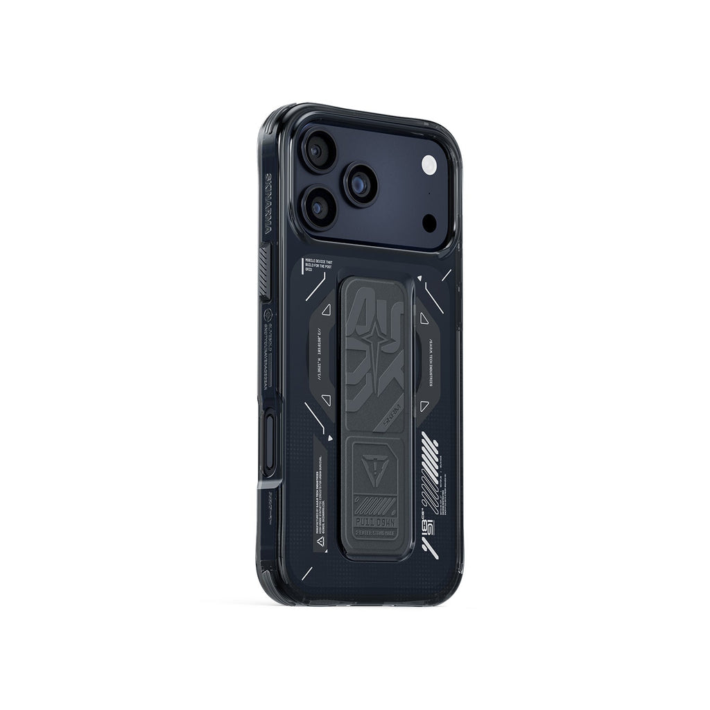 SKINARMA Helio Magâ€‘Charge + Gripâ€‘Stand Case for iPhone 17 Pro | Graphite