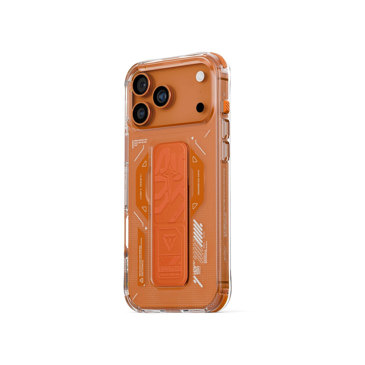 SKINARMA Helio MagâCharge  GripâStand Case for iPhone 17 Pro Max | Orange