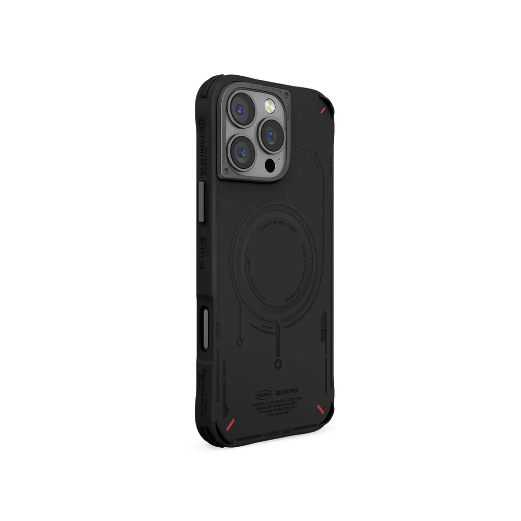 SkinArma iPhone 16 Pro Max Mecha MagSafe Case | Black