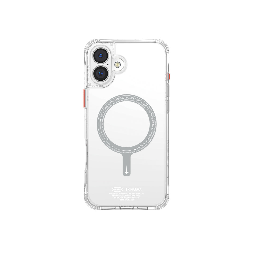 SkinArma iPhone 16 Saido Clear MagSafe Case | Clear