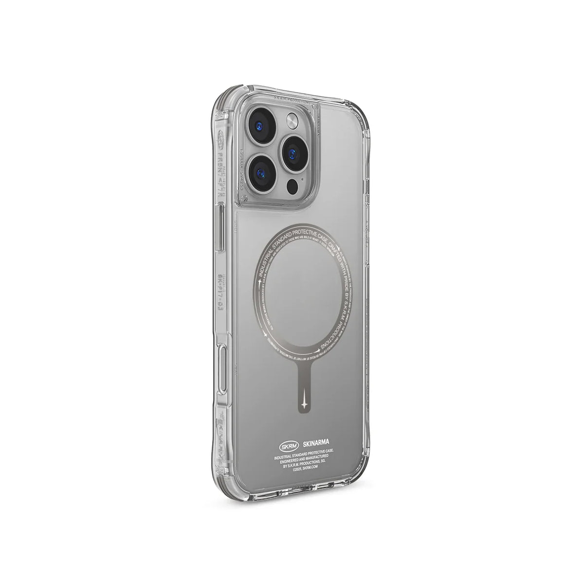 SkinArma iPhone 16 Pro Max Bundle Saido Kado Mag-Charge Card Holder + Saido MagSafe Case Titanium